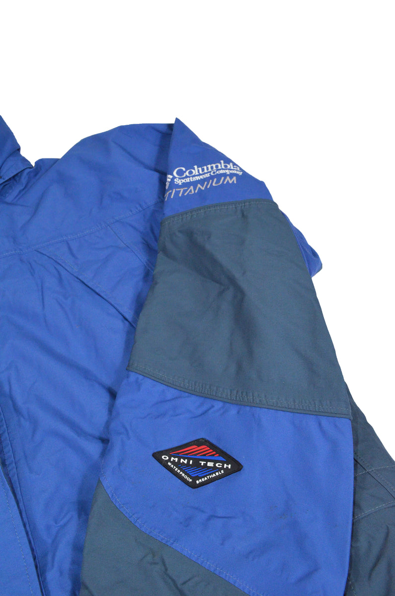 Columbia Sportswear Company Jacket Women's Blue/White Sz Small Omni Tech
