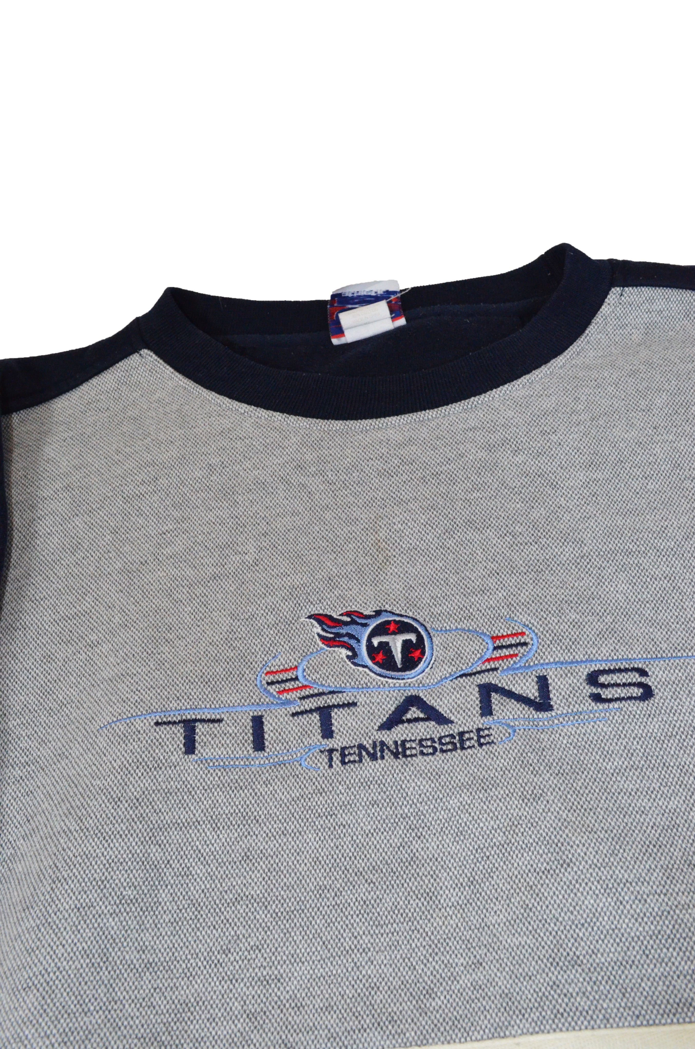 Titans Tennessee Grey & Navy Blue Crewneck